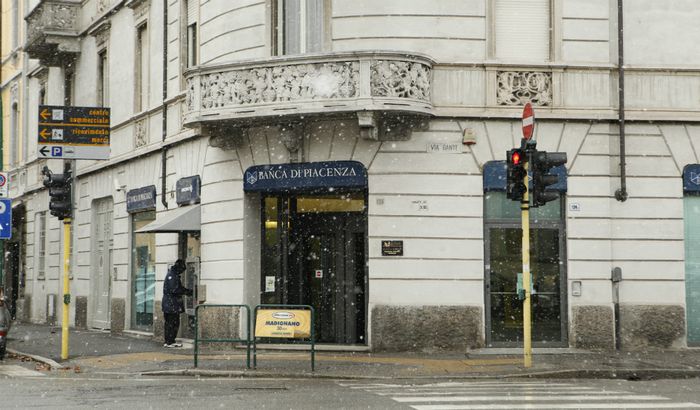 La filiale della Banca di Piacenza a Cremona