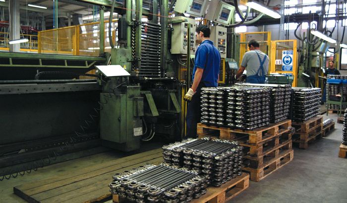 L'interno di una fabbrica