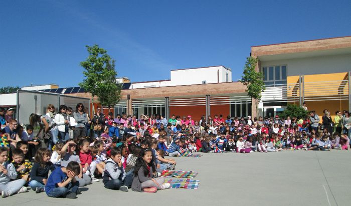I bambini partecipanti alla manifestazione sulla cittadinanza