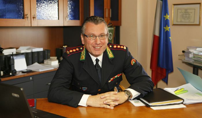 Il comandante della Polizia locale Fabio Germanà Ballarino