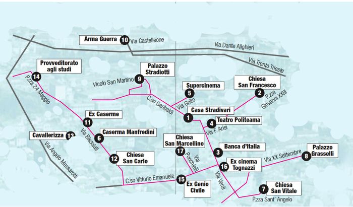 Mappa delle zone problematiche