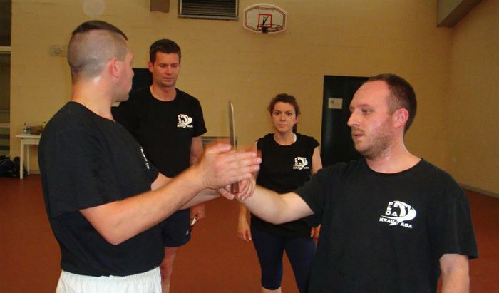 Un momento d'allenamento di Krav Maga