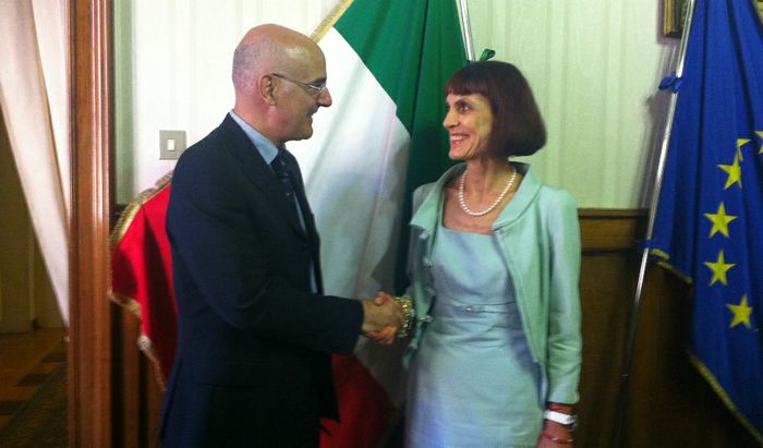 Beaumont Bortone assieme a Paola Picciafuochi