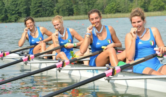 Il quattro di coppia campione del Mondo juniores