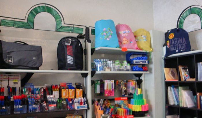 L'interno della Cartoleria Anna a Casalmaggiore