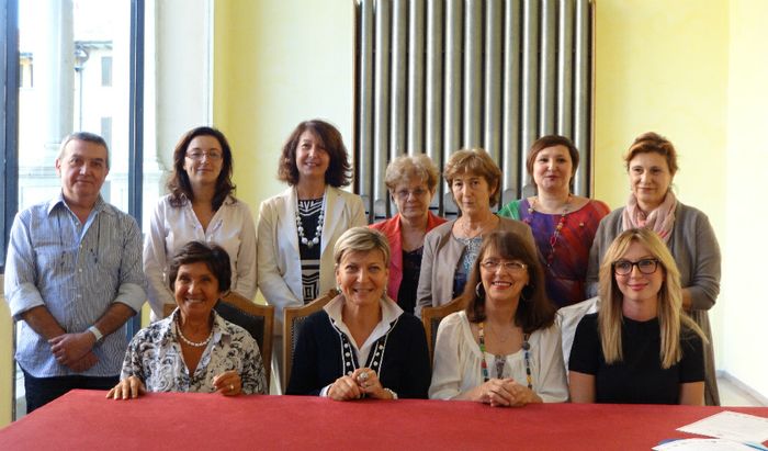 I rappresentanti delle associazioni coinvolte nel progetto e l'assessore Morena Saltini