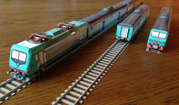 I modellini di treno costruiti da Massimiliano Biazzi