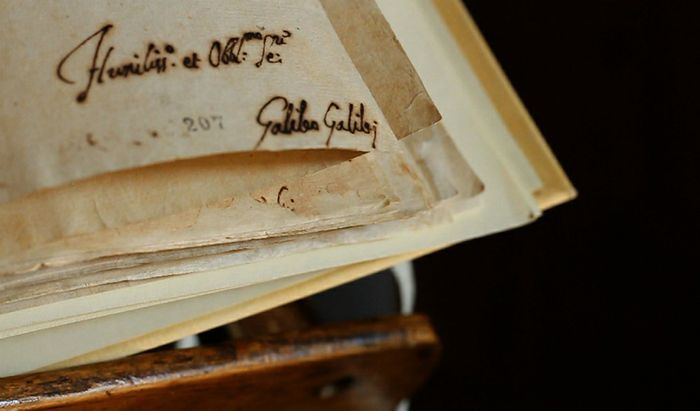 Galileo Galilei, la firma