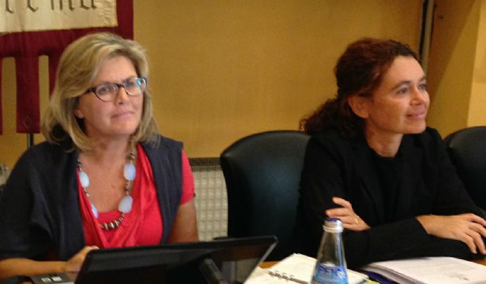 L'assessore Angela Beretta e il sindaco di Crema Stefania Bonaldi