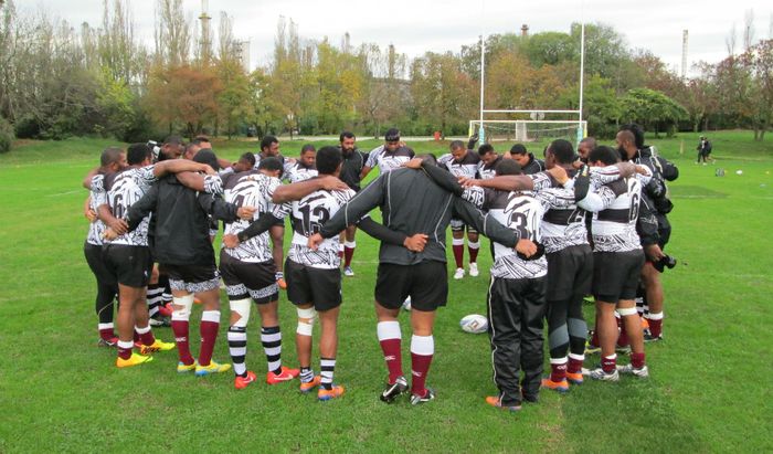 Allenamento della nazionale di rugby delle Isole Fiji