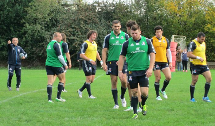 Allenamento della Nazionale italiana di rugby