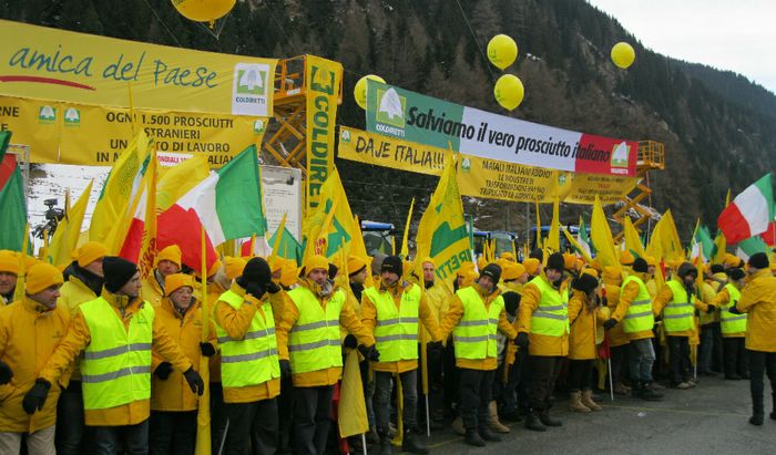 Coldiretti Brennero falso made in Italy