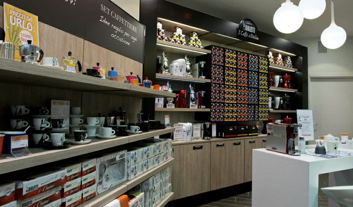L'interno del Bialetti Store
