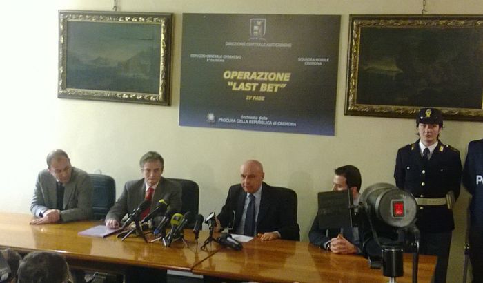 Calcioscommesse, conferenza stampa Last Bet 4