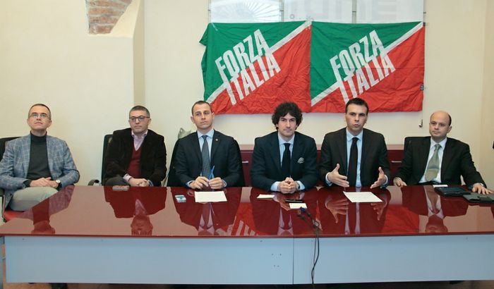Il nuovo gruppo consiliare di Forza Italia con Gianluca Pinotti