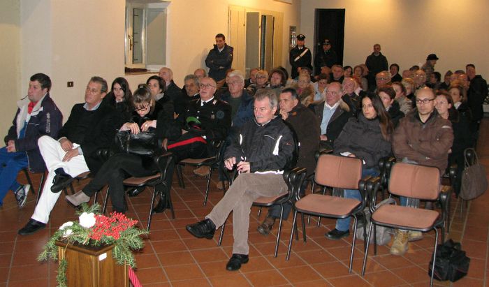 Pubblico alla cerimonia di fine anno di Robecco