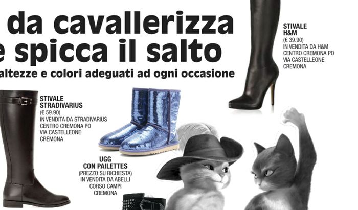 Stivali da cavallerizza, pagina Mondo Padano