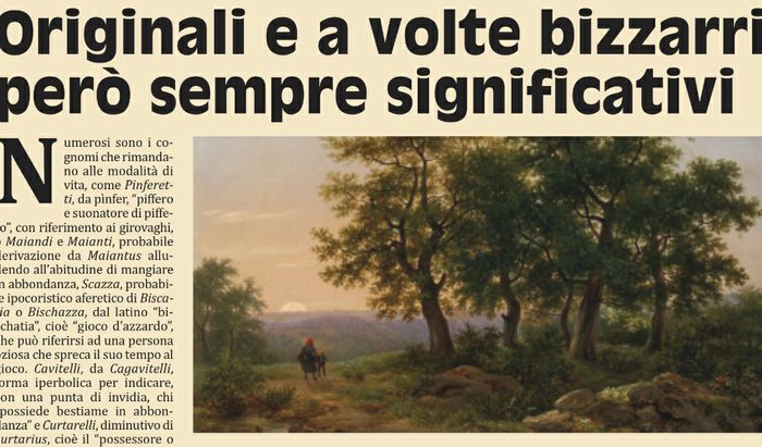 Cognomi originali e bizzarri ma significativi