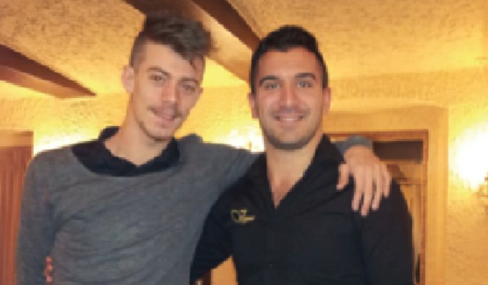 Denny Lodi con Loris Marcotrigiano, compagno di classe