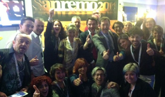 Foto del gruppo Made in Crema' a San Remo