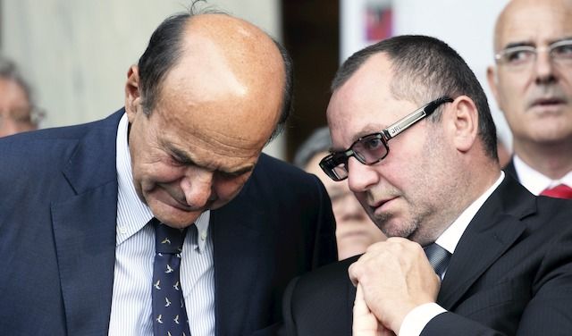 Pierluigi Bersani con Luciano Pizzetti