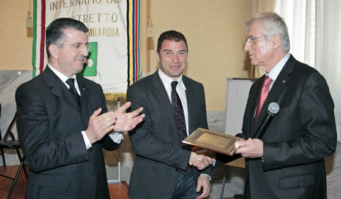La consegna del premio Panathlon all'assessore Rossi