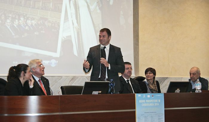 Un momento del congresso di Cardiologia
