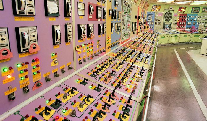 Sala controllo Centrale nucleare di Caorso