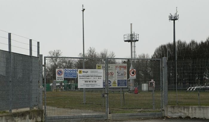 L'impianto della Stogit a Sergnano