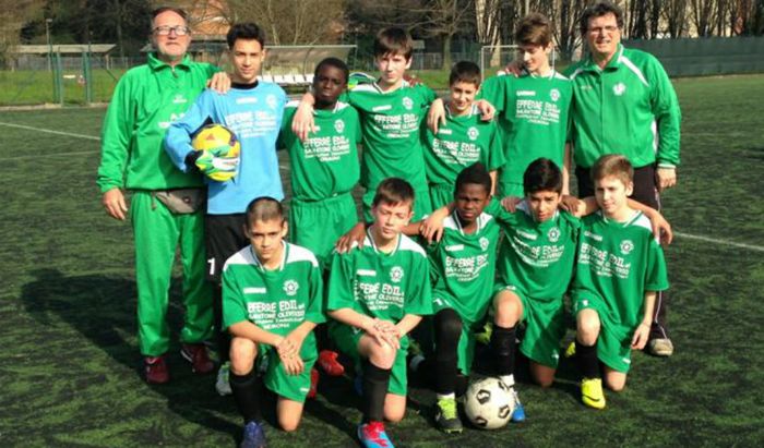 La squadra Esordienti del Torrazzo guidata da Enrico Ginevra