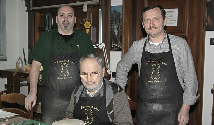 Francesco Bissolotti con i figli Marco Vinicio e Vincenzo