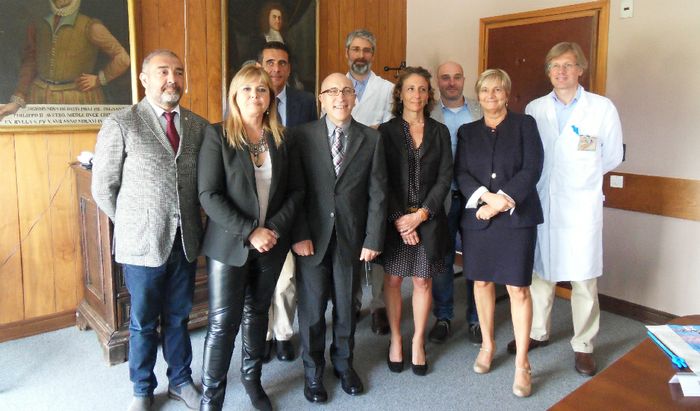 I sette nuovi primari dell'Azienda Ospedaliera di Cremona con Simona Mariani