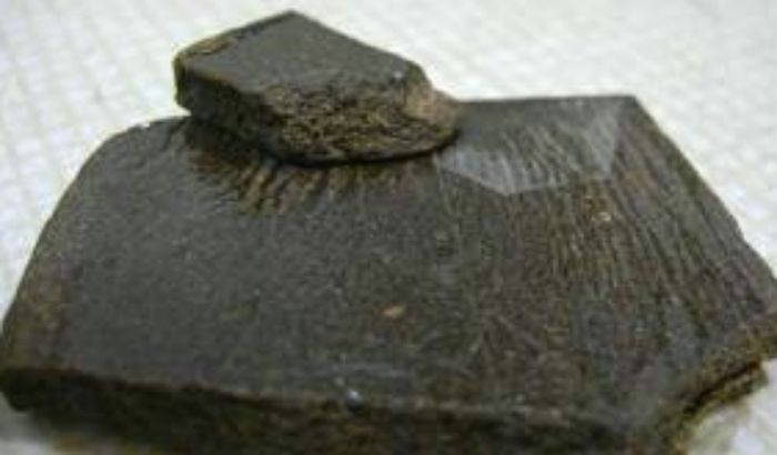 L'hashish rinvenuto