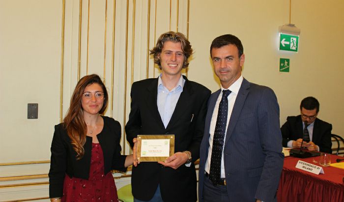 Carlo Recchia alla premiazione di questa mattina