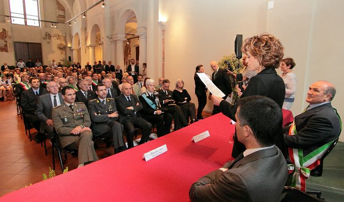 Il Prefetto Picciafuochi a San Vitale prima della cerimonia