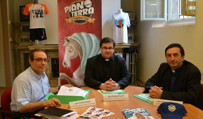 Da sinistra: don Arienti, don Rasoli e don Pezzetti.