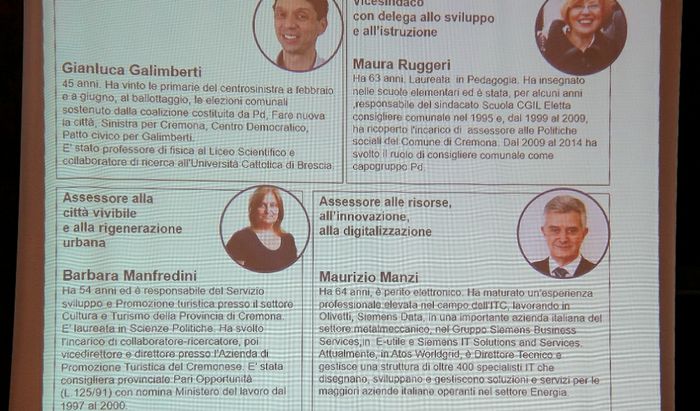 I nuovi assessori della Giunta Galimberti