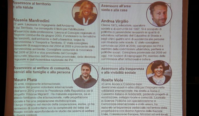 I nuovi assessori della Giunta Galimberti