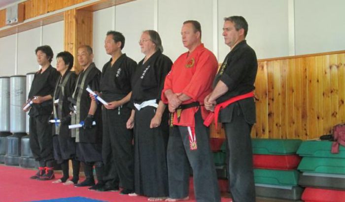  Sensei KAZUMI KAWAI, Shihan KAZUKO INABA,  Soke MASASHI YOKOYAMA,  Soke GIRYU HIROSE, Shihan CLAUDIO ARTUSI, Soke STEFANO MANCINI e Soke FABRIZIO LAZZARIN