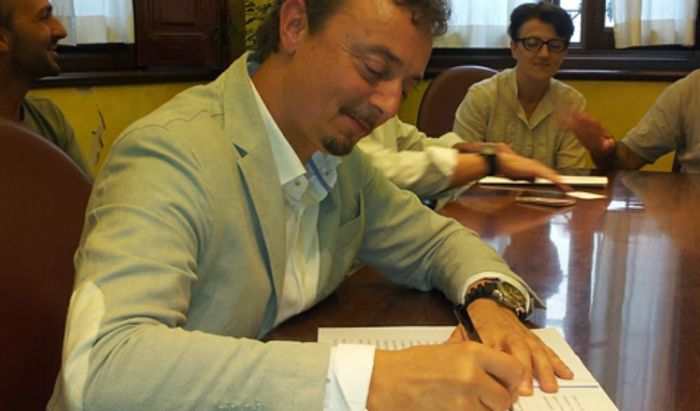 La firma del Presidente Matteo Moretti