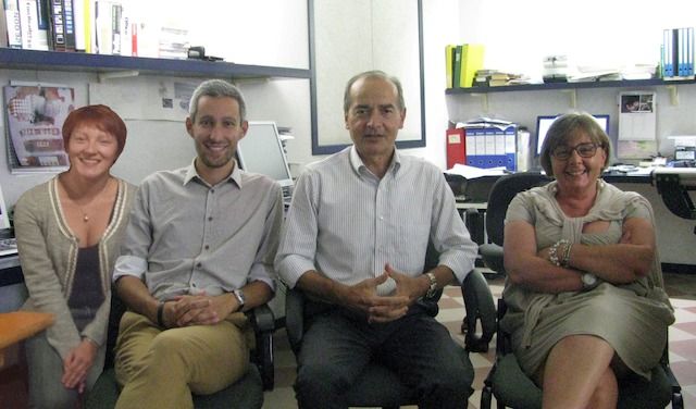 I progettisti: Marika Oprandi, Andrea Magarini, Mauro Belviolandi e Marisa Marchesi

