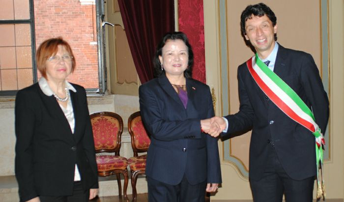 Il sindaco Galimberti incontra il console cinese Liao Juhua