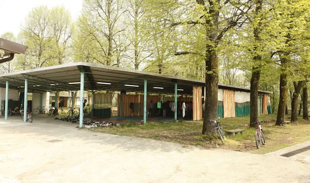 Area attrezzata per la preghiera dei musulmani