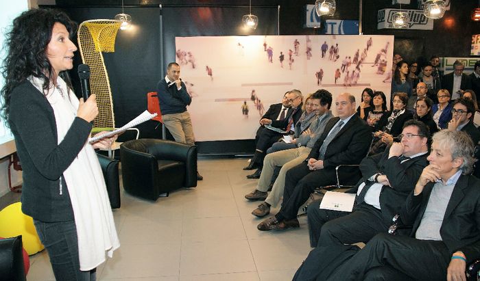 Carolina Cortellini durante la presentazione