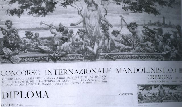 Diploma del Concorso di Cremona del 1910
