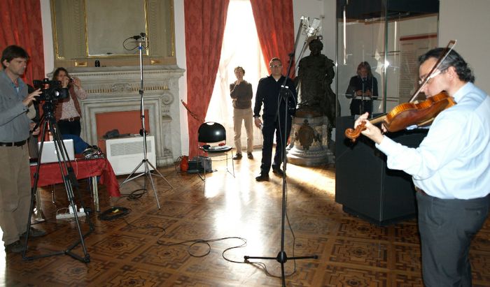 LUCA FANFONI CON IL CANNONE DI PAGANINI