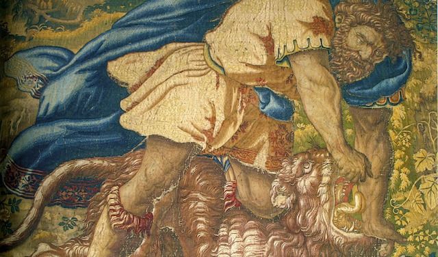 ?Sansone  che uccide  il leone?
