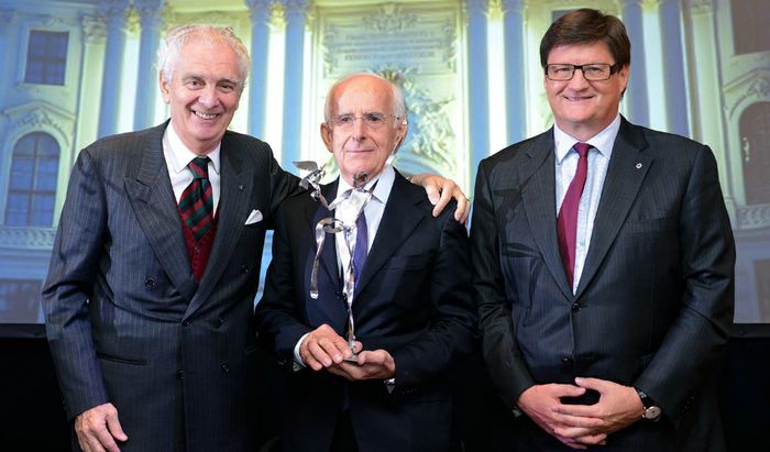 Giovanni Arvedi; Giancarlo Stringhini e Markus Mol managing director SMR group