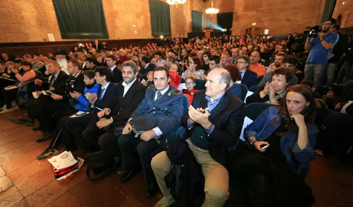 Da sinistra, Simoni, Zanetti, Gilardi e Loda ivitato da Mondo Padano