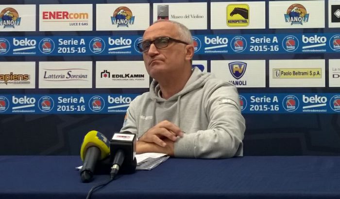 Cesare Pancotto in conferenza stampa